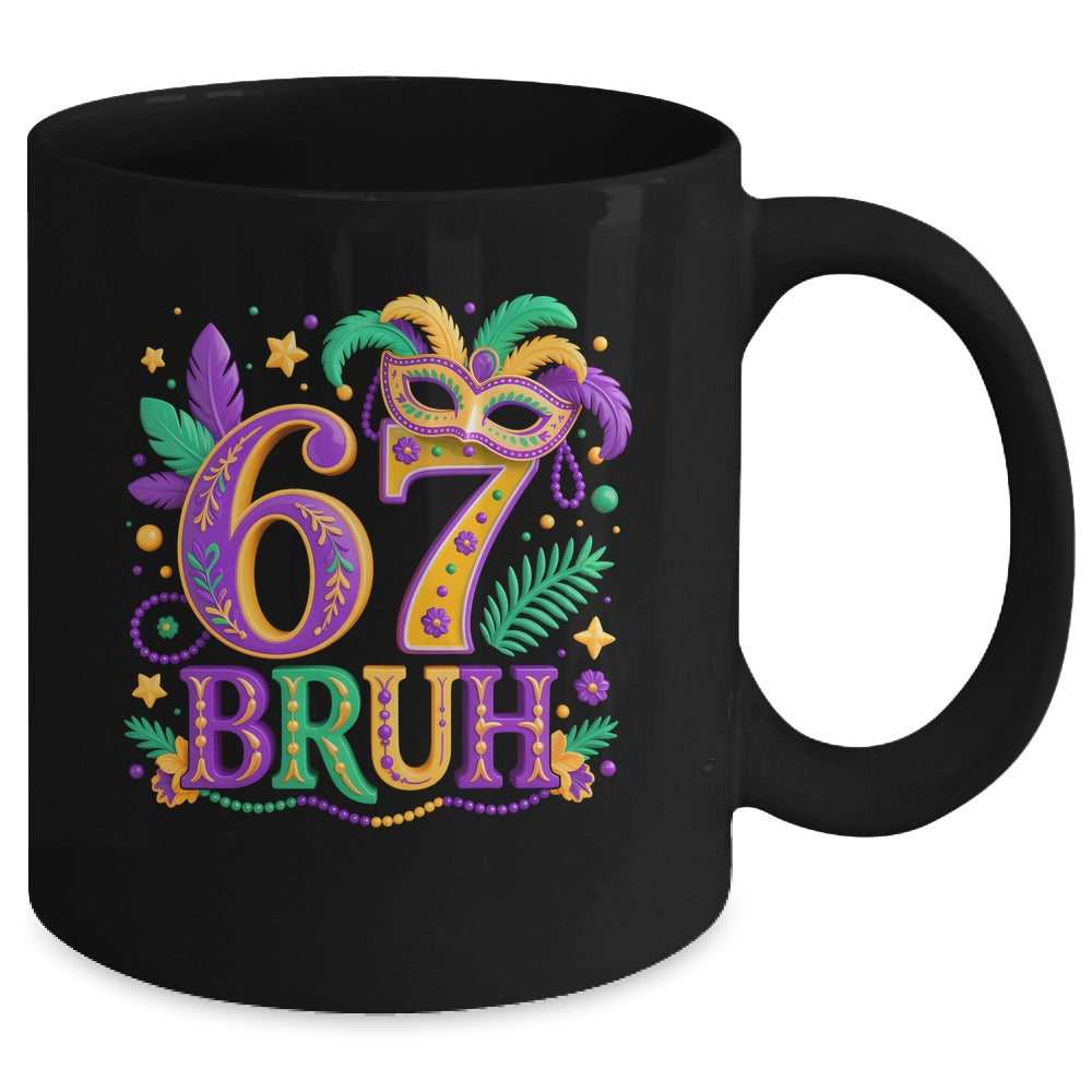 67 Mardi Gras Six Seven Meme Carnival Festive Boys Kids Mug | siriusteestore
