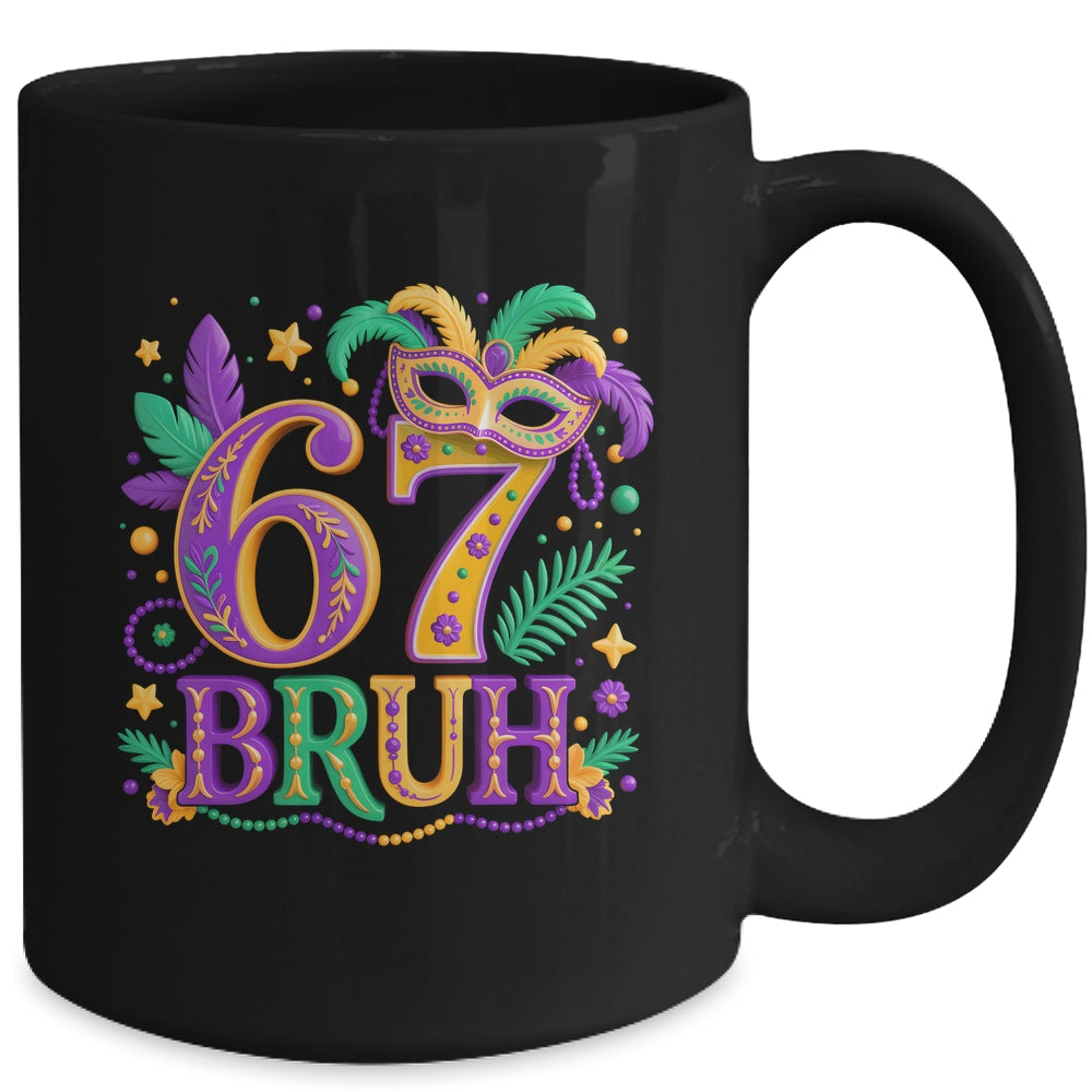 67 Mardi Gras Six Seven Meme Carnival Festive Boys Kids Mug | siriusteestore