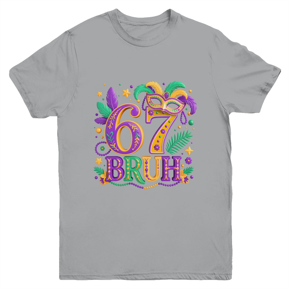 67 Mardi Gras Six Seven Meme Carnival Festive Boys Kids Youth Shirt | siriusteestore