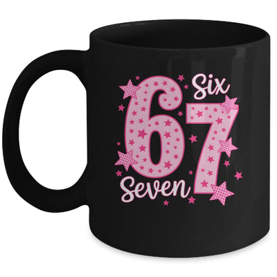 67 Meme Six Seven Pink Funny For Youth Girls Kids Mug | siriusteestore