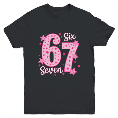 67 Meme Six Seven Pink Funny For Youth Girls Kids Youth Shirt | siriusteestore