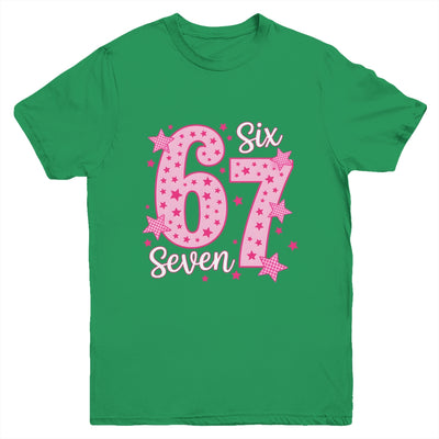67 Meme Six Seven Pink Funny For Youth Girls Kids Youth Shirt | siriusteestore