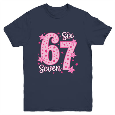 67 Meme Six Seven Pink Funny For Youth Girls Kids Youth Shirt | siriusteestore