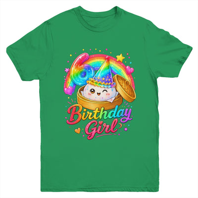 6Th Birthday Girl Dumpling Kawaii Pastel Anime 6 Years Old Youth Shirt | siriusteestore