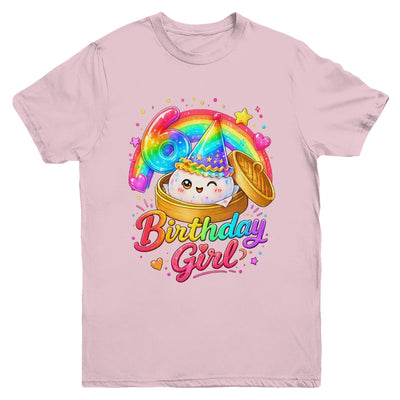 6Th Birthday Girl Dumpling Kawaii Pastel Anime 6 Years Old Youth Shirt | siriusteestore