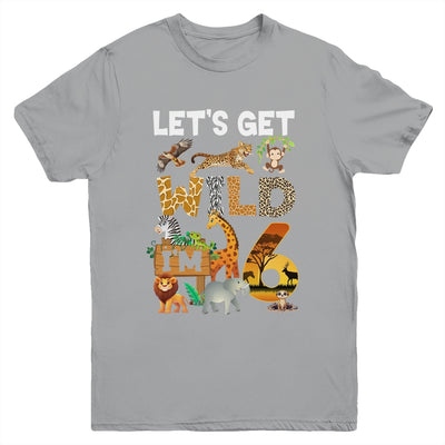 6 Year Old Zoo Birthday Safari Jungle Animal 6th Bday Youth Shirt | siriusteestore