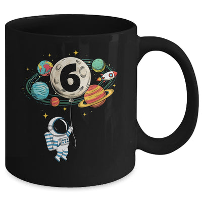6 Years Old Birthday Boy Astronaut Space 6th Birthday Mug | siriusteestore