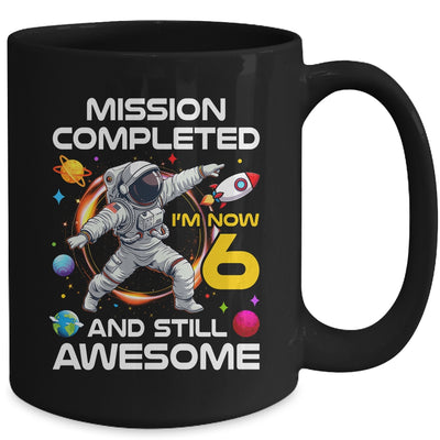 6th Birthday Astronaut 6 Years Old Outer Space Birthday Mug | siriusteestore