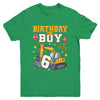 6th Birthday Boy 6 Years Old Excavator Three Decorations Youth Shirt | siriusteestore