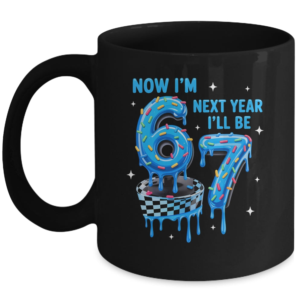 6th Birthday Boy Checkered Drip Im 6 Year Old Next Be 7 Mug | siriusteestore