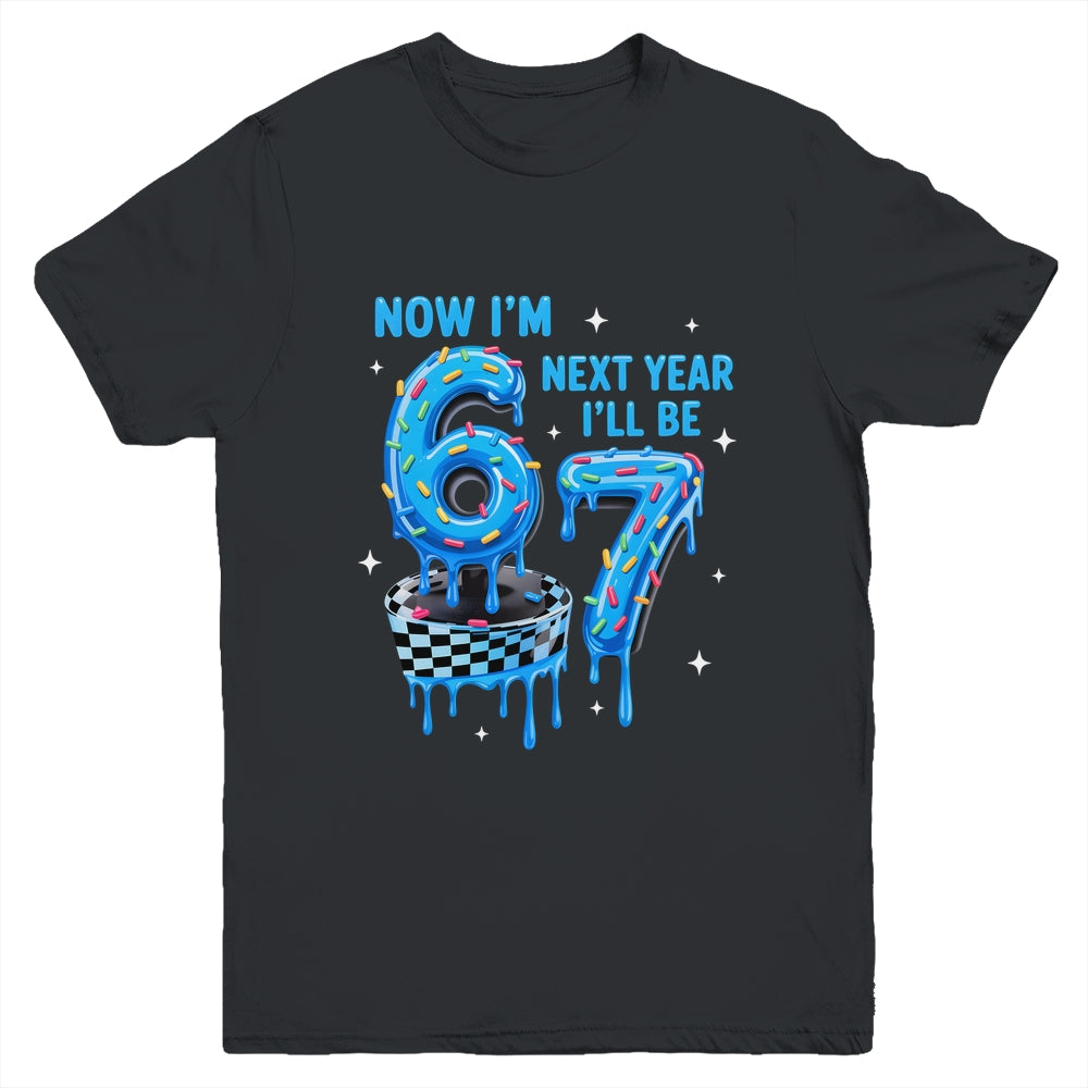 6th Birthday Boy Checkered Drip Im 6 Year Old Next Be 7 Youth Shirt | siriusteestore