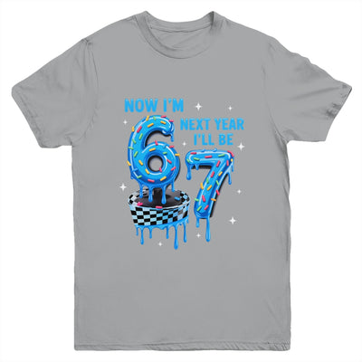 6th Birthday Boy Checkered Drip Im 6 Year Old Next Be 7 Youth Shirt | siriusteestore