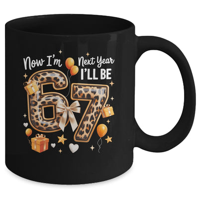 6th Birthday Girl Leopard Animal I'm 6 Next Year I'll Be 7 Mug | siriusteestore