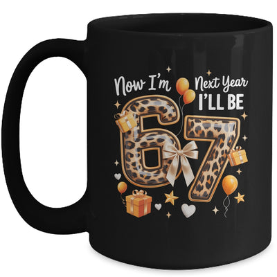 6th Birthday Girl Leopard Animal I'm 6 Next Year I'll Be 7 Mug | siriusteestore