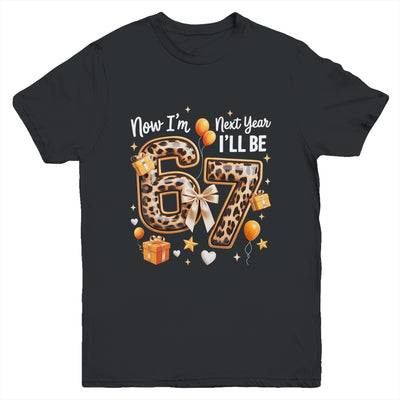 6th Birthday Girl Leopard Animal I'm 6 Next Year I'll Be 7 Youth Shirt | siriusteestore