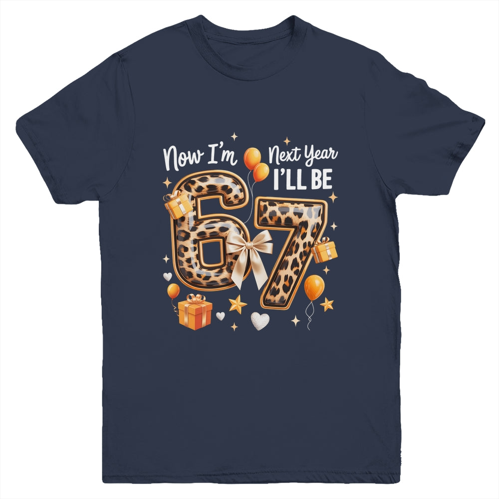 6th Birthday Girl Leopard Animal I'm 6 Next Year I'll Be 7 Youth Shirt | siriusteestore