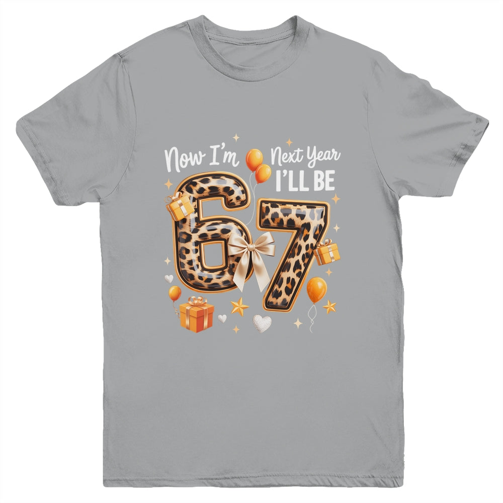 6th Birthday Girl Leopard Animal I'm 6 Next Year I'll Be 7 Youth Shirt | siriusteestore