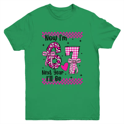 6th Birthday Girl Outfit Im 6 Year Old Birthday Next Be 7 Youth Shirt | siriusteestore
