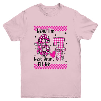 6th Birthday Girl Outfit Im 6 Year Old Birthday Next Be 7 Youth Shirt | siriusteestore