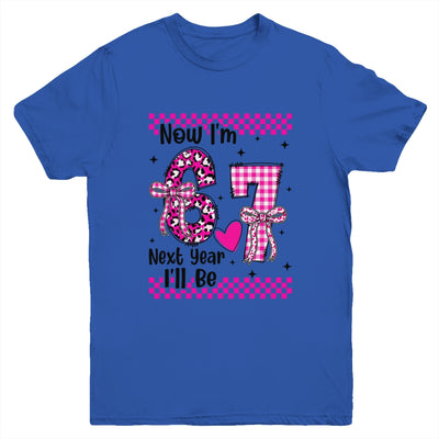 6th Birthday Girl Outfit Im 6 Year Old Birthday Next Be 7 Youth Shirt | siriusteestore