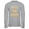 70 Years Awesome Vintage July 1955 70th Birthday Shirt & Hoodie | siriusteestore