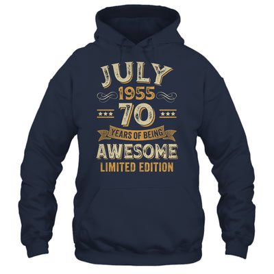 70 Years Awesome Vintage July 1955 70th Birthday Shirt & Hoodie | siriusteestore
