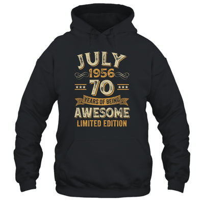 70 Years Awesome Vintage July 1956 70th Birthday Shirt & Hoodie | siriusteestore