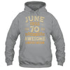 70 Years Awesome Vintage June 1955 70th Birthday Shirt & Hoodie | siriusteestore