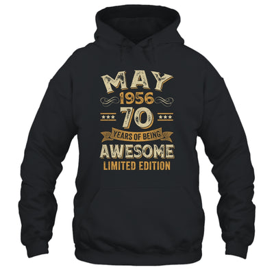 70 Years Awesome Vintage May 1956 70th Birthday Shirt & Hoodie | siriusteestore