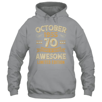 70 Years Awesome Vintage October 1955 70th Birthday Shirt & Hoodie | siriusteestore