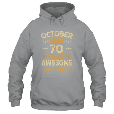 70 Years Awesome Vintage October 1956 70th Birthday Shirt & Hoodie | siriusteestore