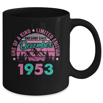 70 Years Old Awesome Since December 1953 70th Birthday Women Mug | siriusteestore