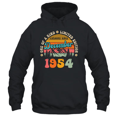 70 Years Old Awesome Since December 1954 70th Birthday Groovy Shirt & Tank Top | siriusteestore