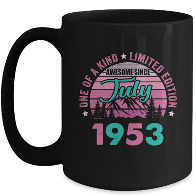 70 Years Old Awesome Since July 1953 70th Birthday Women Mug | siriusteestore