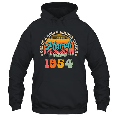 70 Years Old Awesome Since March 1954 70th Birthday Groovy Shirt & Tank Top | siriusteestore