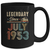 70 Years Old Legendary Since July 1953 70th Birthday Mug | siriusteestore
