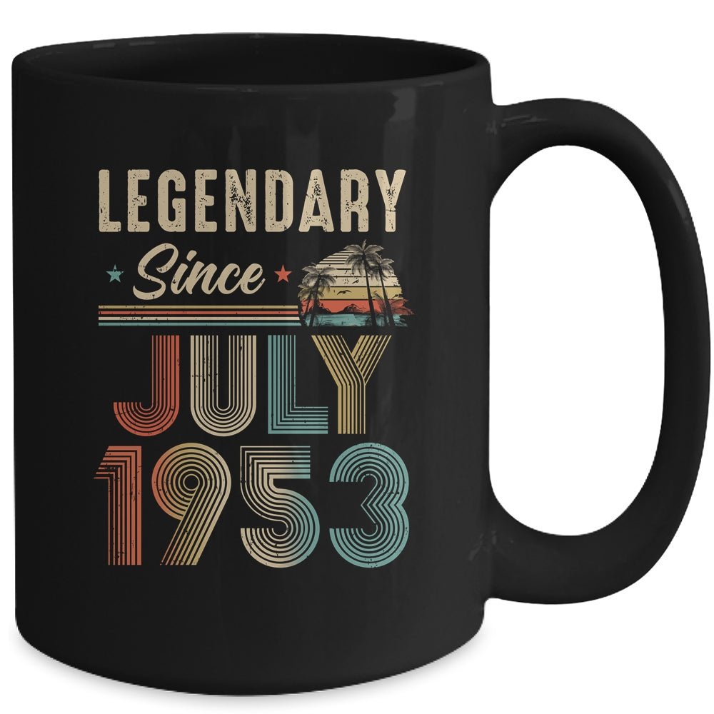 70 Years Old Legendary Since July 1953 70th Birthday Mug | siriusteestore