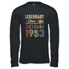 70 Years Old Legendary Since October 1953 70th Birthday Shirt & Hoodie | siriusteestore