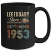 70 Years Old Legendary Since September 1953 70th Birthday Mug | siriusteestore