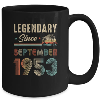 70 Years Old Legendary Since September 1953 70th Birthday Mug | siriusteestore