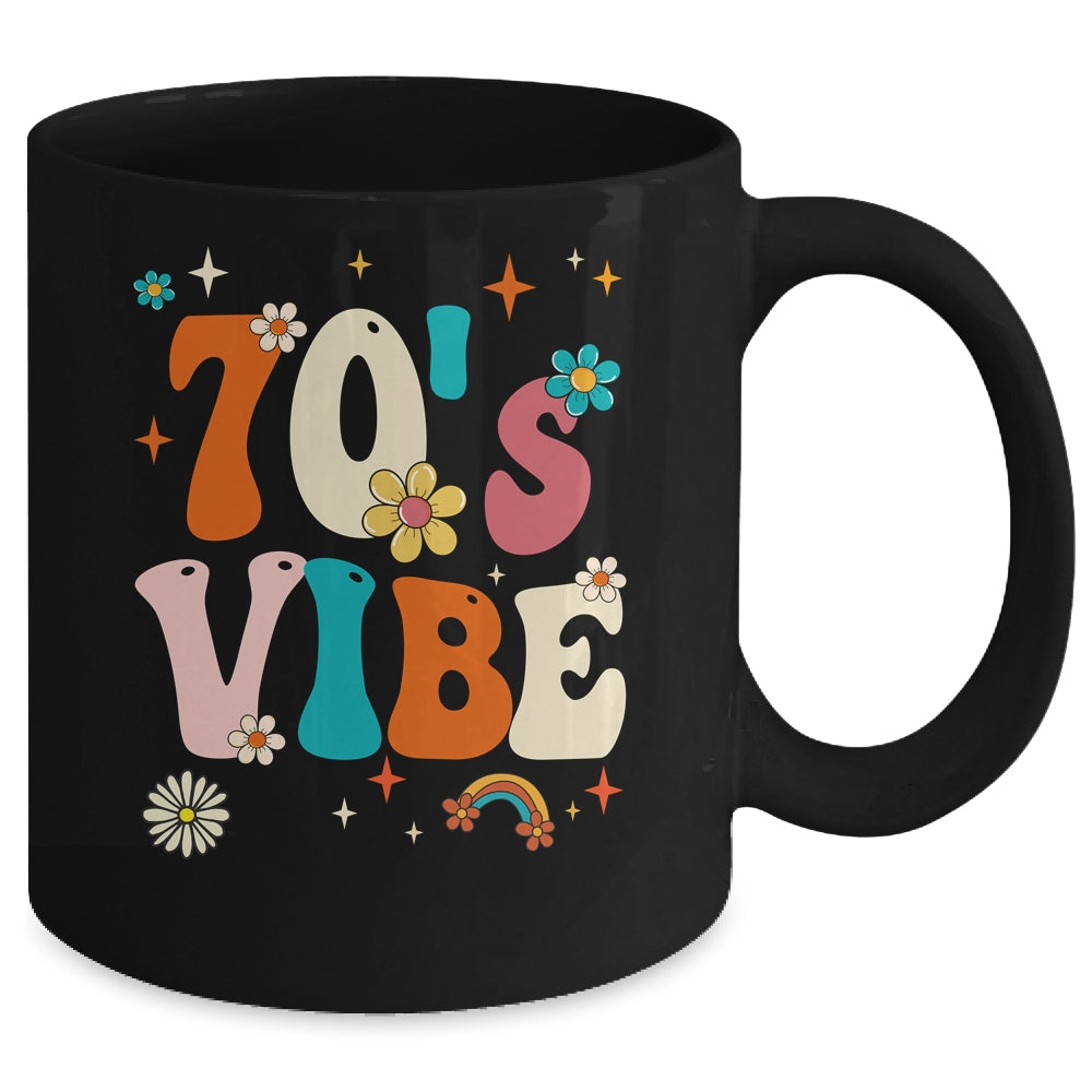 70's Vibe Costume 70s Party Outfit Groovy Hippie Peace Retro Mug | siriusteestore