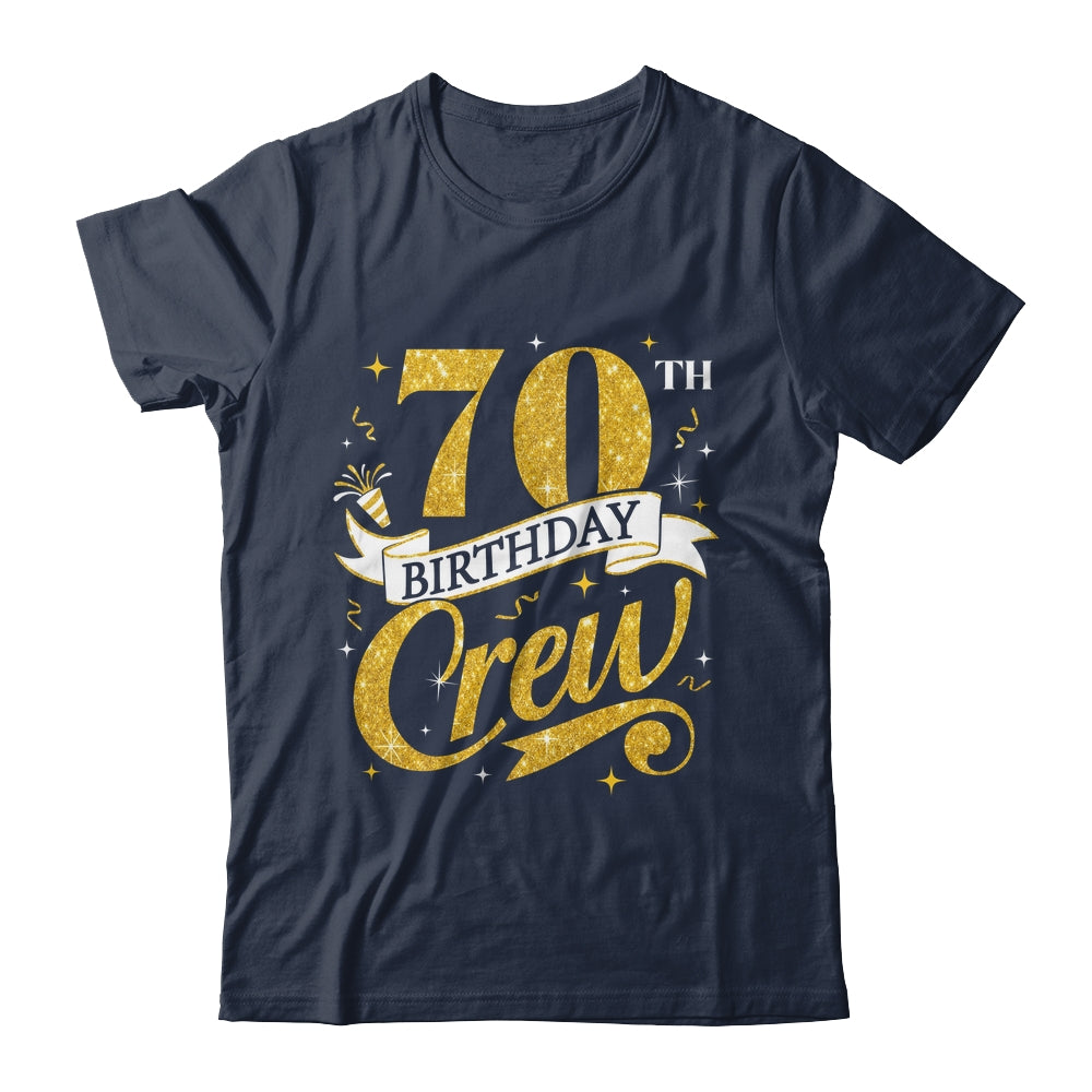 70th Birthday Crew 70th Bday Party Squad Friends Crown Funny Shirt & Tank Top | siriusteestore