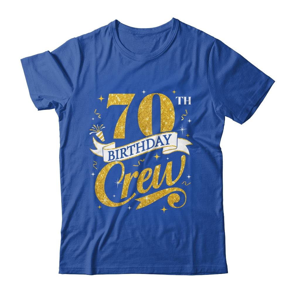 70th Birthday Crew 70th Bday Party Squad Friends Crown Funny Shirt & Tank Top | siriusteestore