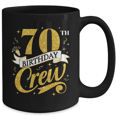 70th Birthday Crew 70th Bday Party Squad Friends Crown Funny Mug | siriusteestore