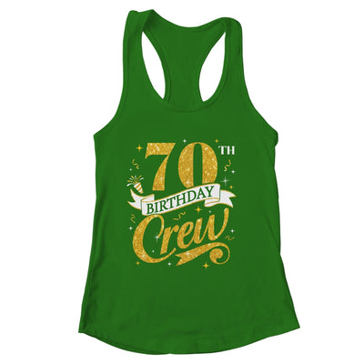 70th Birthday Crew 70th Bday Party Squad Friends Crown Funny Shirt & Tank Top | siriusteestore