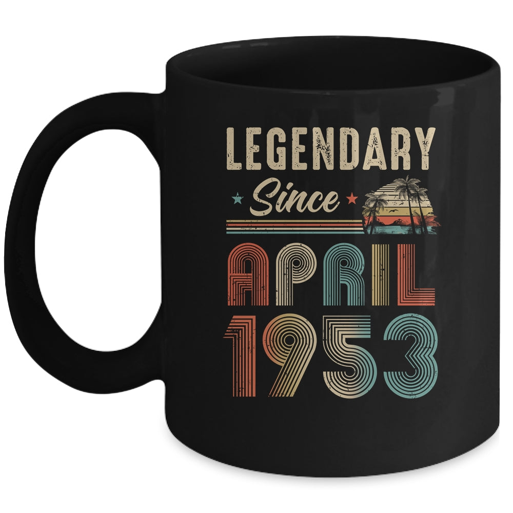 71 Years Old Legendary Since April 1953 71th Birthday Mug | siriusteestore