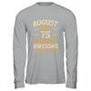 75 Years Awesome Vintage August 1950 75th Birthday Shirt & Hoodie | siriusteestore