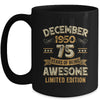 75 Years Awesome Vintage December 1950 75th Birthday Mug | siriusteestore