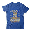 75 Years Awesome Vintage February 1950 75th Birthday Shirt & Hoodie | siriusteestore