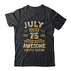 75 Years Awesome Vintage July 1950 75th Birthday Shirt & Hoodie | siriusteestore
